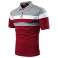 thumbnail image 1 of Men's Plus Size Business Work T-Shirt Casual Collared Short Sleeve Tees, S, 1 of 4