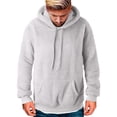 thumbnail image 1 of Men's Plus Size Casual Color Block Plush Sweatshirt Hoodie Loose Blouse Warm Coat Winter Top Blouse Slim Casual Solid Soft Top Coat Long Sleeve Hooded Sweatshirt Top Jacket, 1 of 7