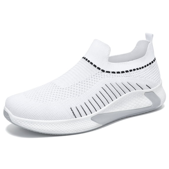 Men's Plus Size Comfortable Orthopedic Shoes, Breathable Lightweight Sneakers Easy to Put on and Take Off, Running Walking Shoes for Sports, Gym, Tennis