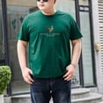 thumbnail image 1 of Men's Plus Size Cotton Round Neck Short Sleeve T-shirt (US S-3XL), 1 of 16
