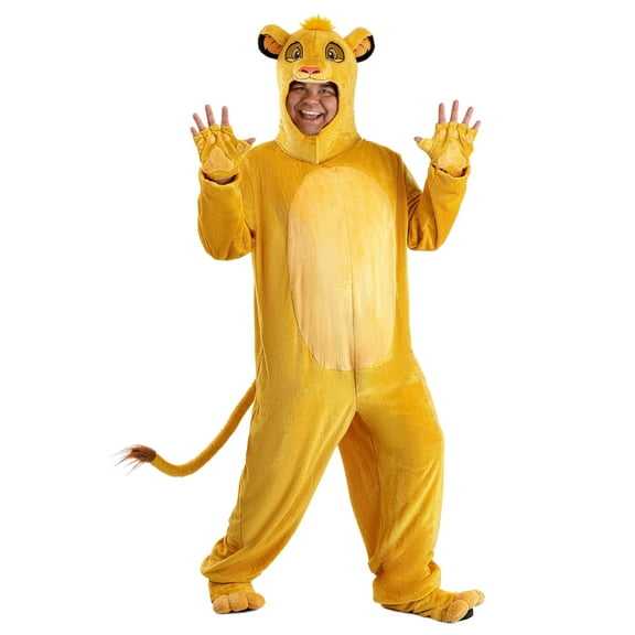 Men's Plus Size Disney Simba Costume