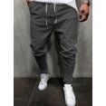 thumbnail image 1 of Men's Plus Size Drawstring Cropped Slim Pants, 1 of 1