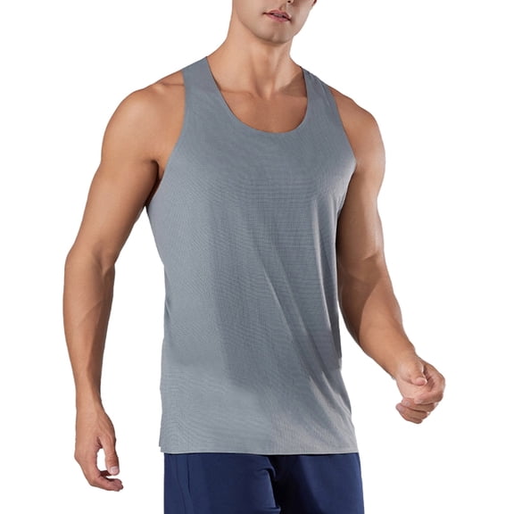 Men's Plus Size Fitness Vest - Outdoor Lightweight Racing Running Vest - Polyester Breathable Design - S-XXL Sizes for Workout/Athletics