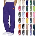 thumbnail image 1 of Men's Plus Size Fleece Joggers Drawstring Elastic Waist Sweatpants with Pockets, M-XXXL,2XL,Purple, 1 of 4