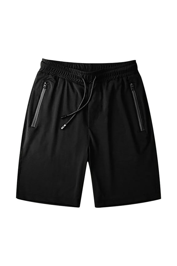 Men's Plus Size Ice Silk Shorts Quick Dry Running Shorts Casual Drawstring Short Pants Workout Gym Shorts with Pockets