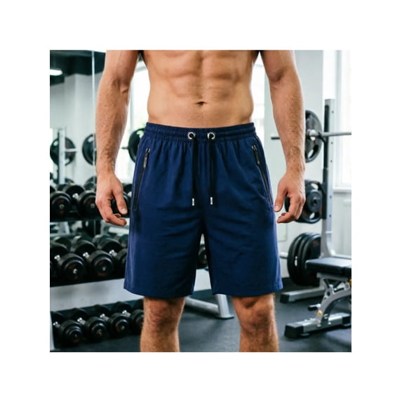 Men's Plus Size Ice Silk Stretch Shorts, Summer Loose Sports & Recreation Shorts, Breathable Workout Running Quick Dry Shorts