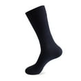 thumbnail image 1 of Men's Plus Size Knee High Socks for Autumn and Winter, Extra Large Long Stockings for Big and Tall Men, Warm Thermal Hosiery, Navy, Size 43, 1 of 8