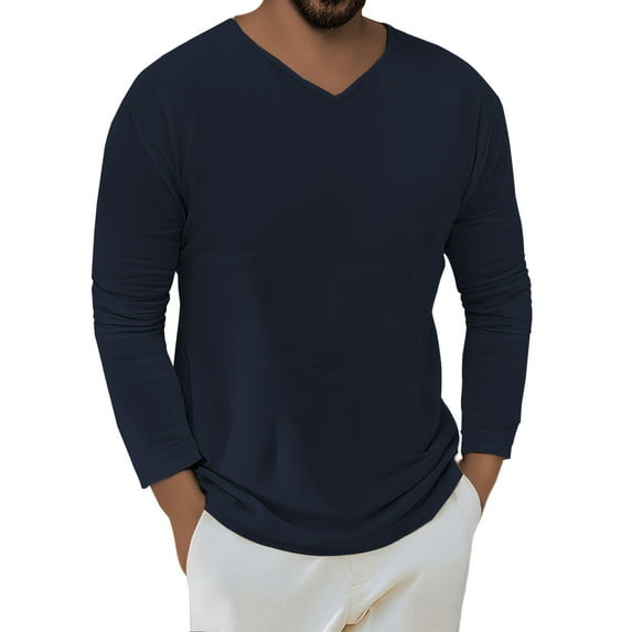 Men's Plus Size Linen Shirt - Solid Color, Relaxed Fit, Breathable Blend, Sizes (M-XXXXL), Casual Beach Wear