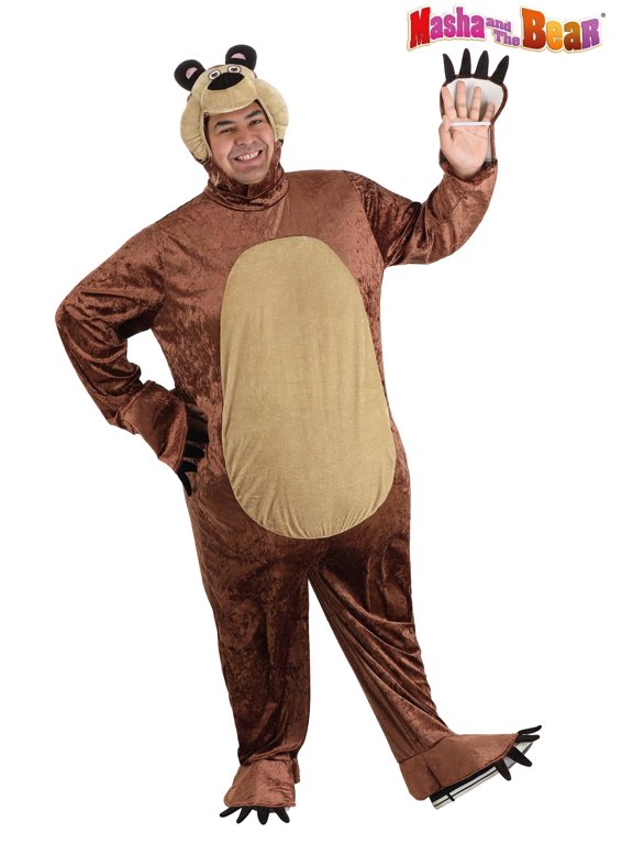 Men's Plus Size Masha and the Bear Bear Costume