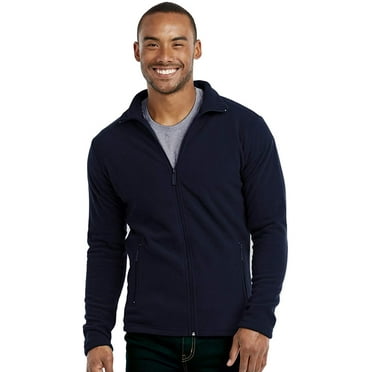 Men's & Plus Size(S-3XL) Soft Fleece Full Zip-Up Sweater Warm Winter Outdoor Coat Jacket with Side Pockets