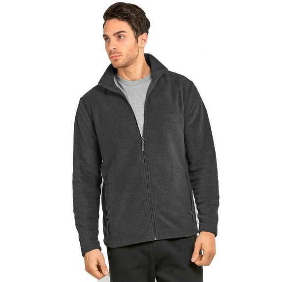 Men's & Plus Size(S-3XL) Soft Fleece Full Zip-Up Sweater Warm Winter Outdoor Coat Jacket with Side Pockets