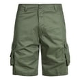 thumbnail image 1 of Men's Plus Size Solid Cargo Shorts Cotton Comfy Lightweight Workout Shorts Soft Summer Multi Pockets Sports Shorts, 1 of 5