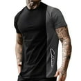 thumbnail image 1 of Men's Plus Size T-Shirts Short Sleeved Crew Neck Fitness Tees Dailywear Sports T-Shirt, 1 of 3