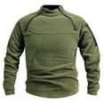 thumbnail image 1 of Men's Plus Size Tactical Fleece Lined Jacket 1/4 Zip Up Long Sleeve Crewneck Sweatshirts Winter Warm Pullover with Zipper Pockets, 1 of 8