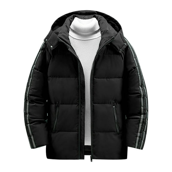 Men's Plus Size Thick Jacket Casual Loose Fit Winter Coat