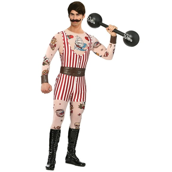 Men's Plus Size Vintage Strongman Costume