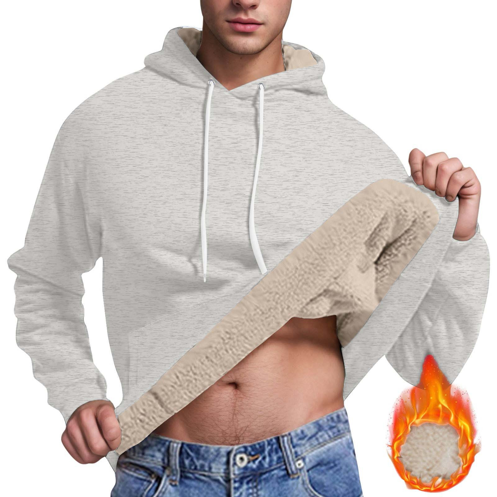 Men’s Winter Plush-Lined Zip Hoodie