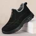 thumbnail image 1 of Men's Plush-Lined Winter Snow Boots - Warm, Comfortable Slip-On Ankle Hiking Shoes with Non-Slip Sole & Elastic Band for Outdoor Adventures & Casual Wear, Outdoor Winter Shoes|Sporty Plush Boots, 1 of 9