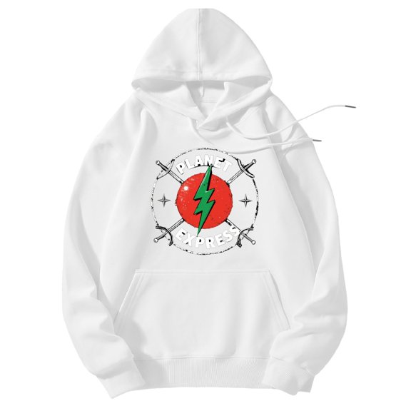 Men's Pocket Graphic Hooded Pullover, Planet Express Logo with Green Bolt, Sizes S-2XL