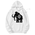 thumbnail image 1 of Men's Pocket Graphic Hooded Pullover, Star Pattern Forms An Elephant, Sizes S-2XL, 1 of 4