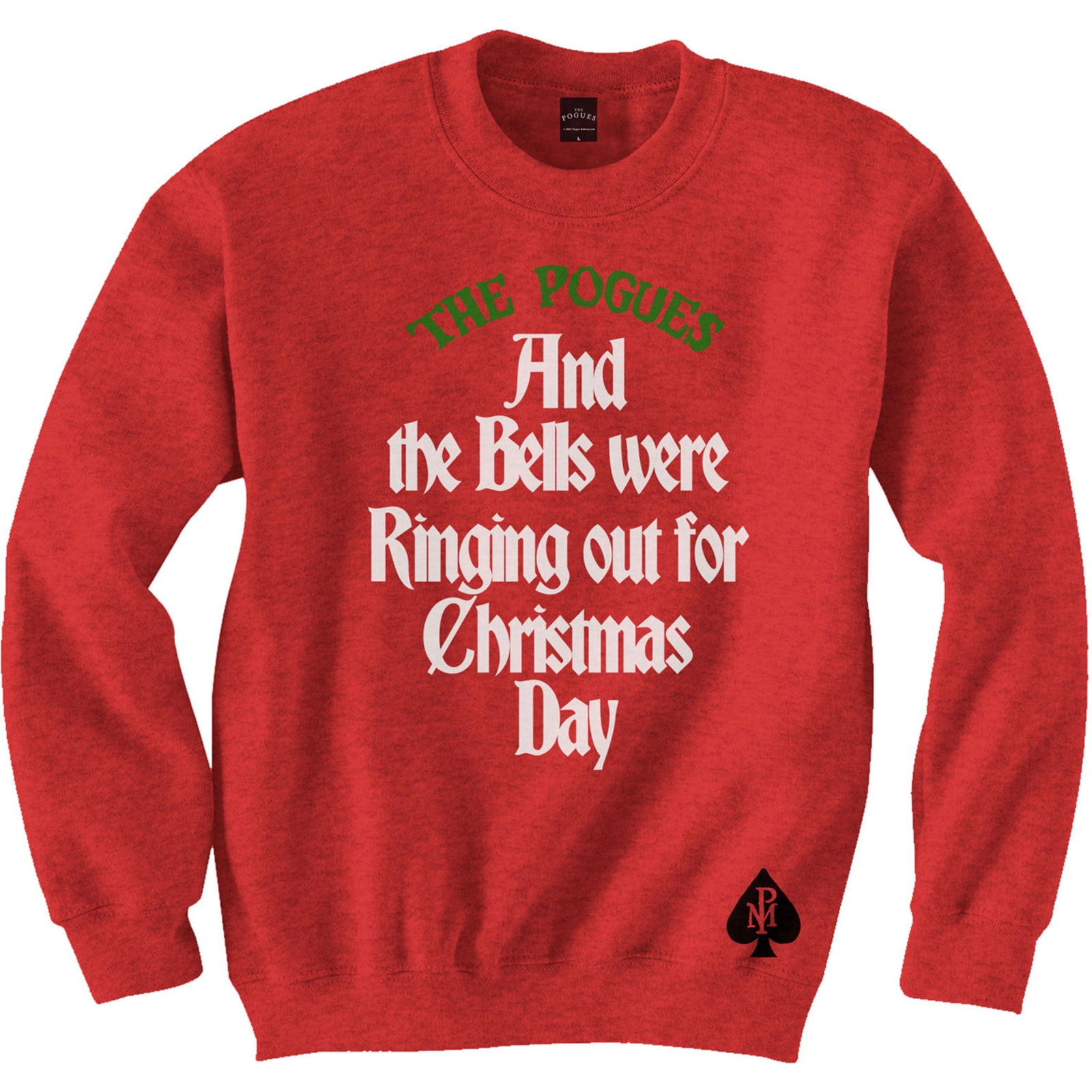 Men's Pogues Bells Were Ringing Out Sweatshirt X-Large Red - Walmart ...