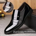 thumbnail image 1 of Men's Pointed-Toe Tuxedo Dress Shoes Casual Slip-on Loafer, 1 of 9