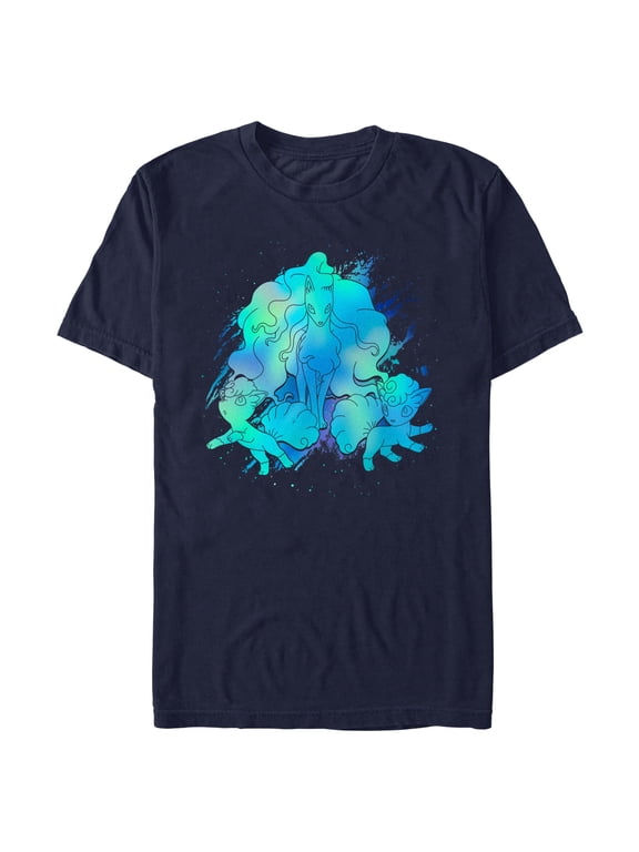 Men's Pokemon Alolan Ninetales Evolution Graphic T-Shirt