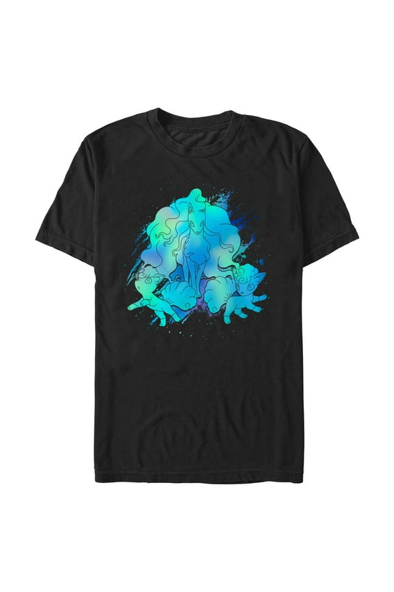 Men's Pokemon Alolan Ninetales Evolution Graphic T-Shirt