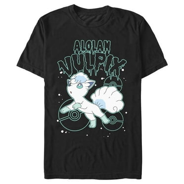 Men's Pokemon Alolan Vulpix Drip  Graphic T-Shirt