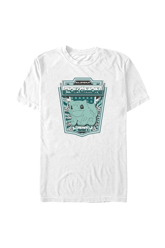 Men's Pokemon Bulbasaur Metallic Badge Graphic T-Shirt