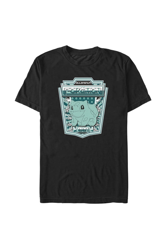 Men's Pokemon Bulbasaur Metallic Badge Graphic T-Shirt