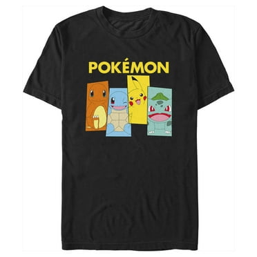 Men's Pokemon Character Boxes  Graphic Tee Black Large
