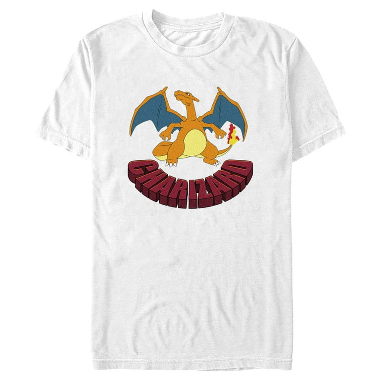 Men's Pokemon Charizard Portrait Graphic Tee White Medium - Walmart.com