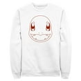 thumbnail image 1 of Men's Pokemon Charmander Line Art Face  Sweatshirt White X Large, 1 of 4