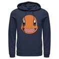 thumbnail image 1 of Men's Pokemon Charmander Smile  Pull Over Hoodie Navy Blue 2X Large, 1 of 4