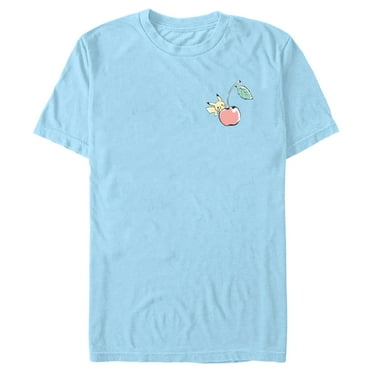 Men's Pokemon Chibi Pikachu Cherry  Graphic T-Shirt