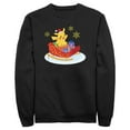 thumbnail image 1 of Men's Pokemon Christmas Pikachu Sleigh  Sweatshirt Black 2X Large, 1 of 4