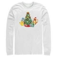 thumbnail image 1 of Men's Pokemon Christmas Tree Characters  Long Sleeve Shirt White 2X Large, 1 of 4