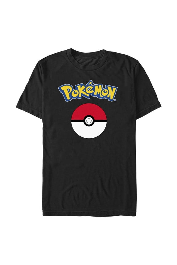 Men's Pokemon Classic Logo Graphic Tee Black Large