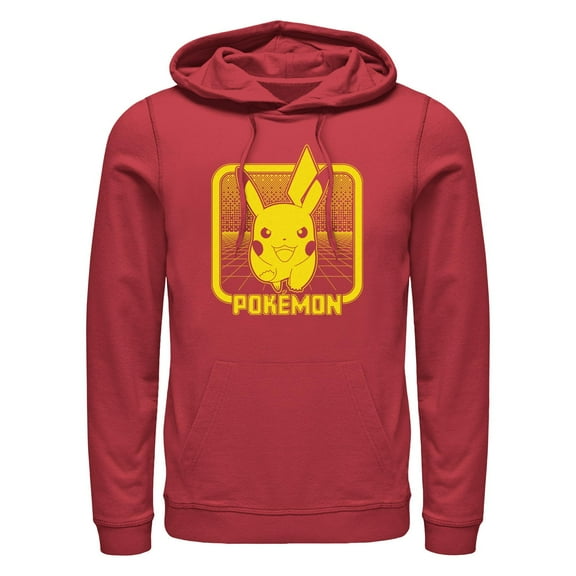 Men's Pokemon Digital Pikachu Pull Over Hoodie
