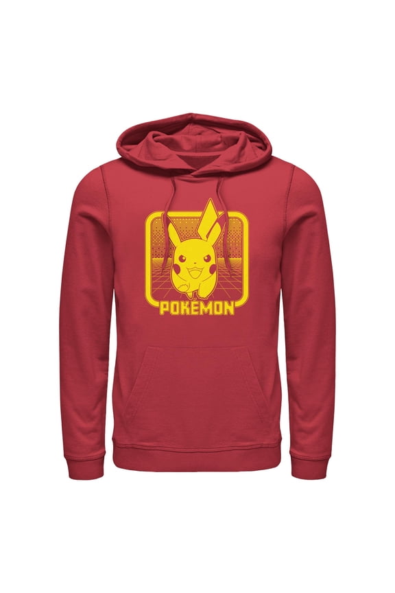 Men's Pokemon Digital Pikachu Pull Over Hoodie