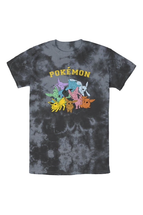 Men's Pokemon Eeveelutions Graphic Tee Black/Charcoal X Large