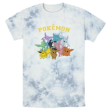 Men's Pokemon Eeveelutions  Graphic Tee White/Blue Small