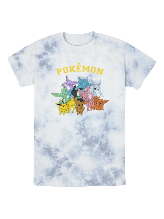 Men's Pokemon Eeveelutions Graphic Tee White/Blue Small