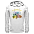 thumbnail image 1 of Men's Pokemon Eeveelutions Pull Over Hoodie White Large, 1 of 9