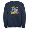 thumbnail image 1 of Men's Pokemon Eeveelutions Sweatshirt Navy Blue 3X Large, 1 of 4