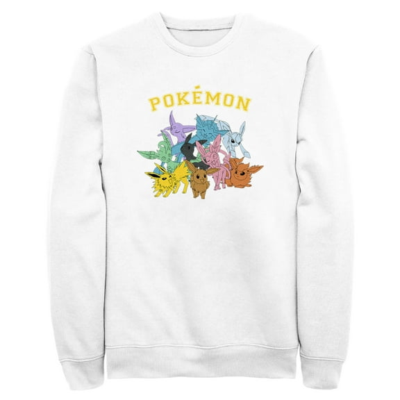 Men's Pokemon Eeveelutions Sweatshirt White Small