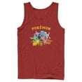 thumbnail image 1 of Men's Pokemon Eeveelutions Tank Top Red Large, 1 of 4