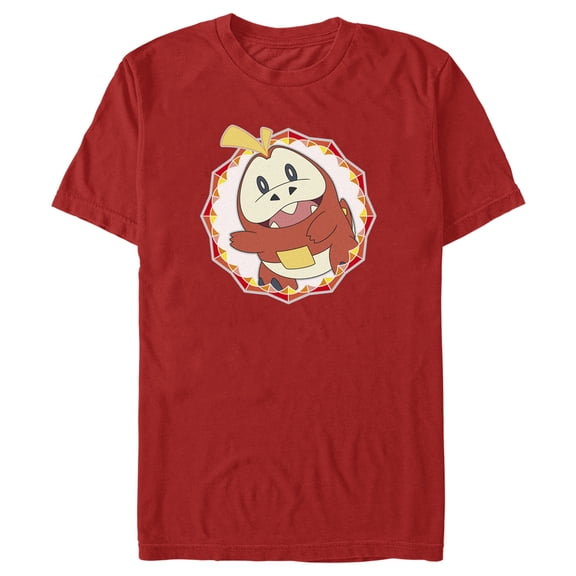 Men's Pokemon Fuecoco Circle Graphic Tee Red Large