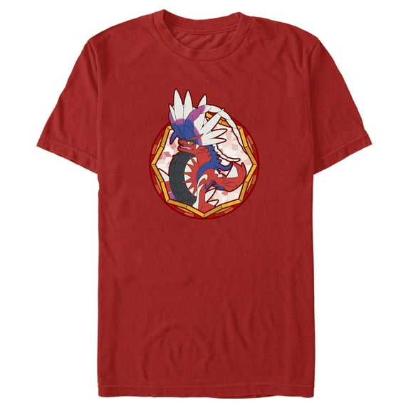 Men's Pokemon Koraidon Circle Graphic Tee Red 2X Large